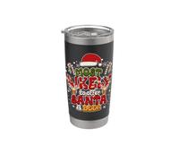 Lo más probable es que le ofrezca a Santa una cerveza divertida para beber Navidad Vaso térmico de acero inoxidable de doble pared
