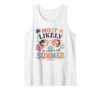 Lo más Probable es Que se relaje Todo el Verano 2026 Teacher Break Vibe Camiseta sin Mangas