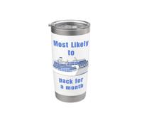 Lo más probable es un regalo de crucero de viaje de un mes Vaso térmico de acero inoxidable de doble pared
