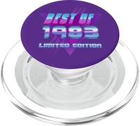 Lo Mejor de 1983 Bday Party Celebration Vintage 80's Art Design PopSockets PopGrip para MagSafe