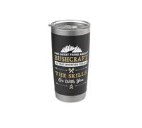 Lo mejor de Bushcraft Habilidad Camping Naturaleza Al aire libre Vaso térmico de acero inoxidable de doble pared