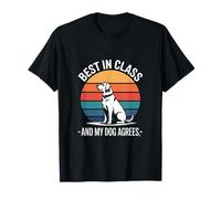 Lo Mejor de su Clase y mi Perro está de Acuerdo Retro Camiseta