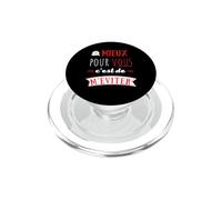 Lo Mejor para ti es evitarme Humor Provocación PopSockets PopGrip para MagSafe