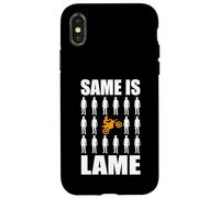 Lo mismo es Lame Dirt Bike Wheelie Standout Rider Carcasa para iPhone X/XS