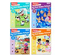 Lo ms destacado My First Hidden Pictures 2023 Activity Books for Kids 3-6 4-Books Juego de pantalla de viajes Free Free Seek and Find Fun with Stick