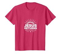 Lo Normal no es Volver Jesús es - Christian Faith Camiseta, Niños, Rojo Jaspeado, 2 años