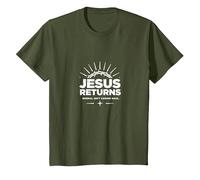 Lo Normal no es Volver Jesús es - Christian Faith Camiseta, Niños, Verde Oliva, 4 años