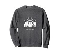 Lo Normal no es Volver Jesús es - Christian Faith Sudadera, Unisex para Adultos, Jaspeado Oscuro, S
