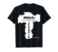 Lo Normal no es Volver, Pero Jesús sí Apocalipsis 14 Camiseta gráfica económica, Hombre, Negro, S