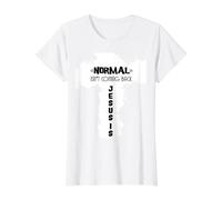 Lo Normal no es Volver, Pero Jesús sí Apocalipsis 14 Camiseta gráfica económica, Mujer, Blanco, XS