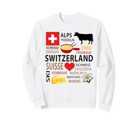 Lo Que Amo de Suiza - Regalo de la Cultura Alpina Suiza Sudadera
