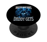 Lo Que Daddy Quiere Daddy Obtiene Alfa Lobo Meme Cringe Peludo PopSockets PopGrip Adhesivo