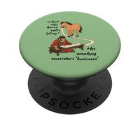 Lo Que el Caballo Llama Jugar - Horseplay, Monkey Business Meme PopSockets PopGrip Adhesivo