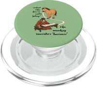 Lo Que el Caballo Llama Jugar - Horseplay, Monkey Business Meme PopSockets PopGrip para MagSafe
