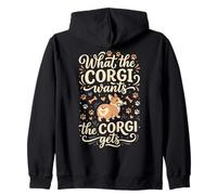 Lo Que el Corgi Quiere Que el Corgi obtenga Sudadera con Capucha