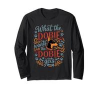 Lo Que el Dobie Quiere el Doberman Pinscher obtiene Manga Larga