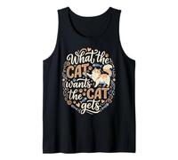 Lo Que el Gato Quiere El Gato se mimó Gatito Camiseta sin Mangas