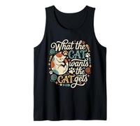 Lo Que el Gato Quiere El Gato se Pone Divertido Camiseta sin Mangas