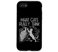 Lo Que el Gato Realmente Piensa Fórmulas matemáticas Divertidas Hombres Mujeres Niños Carcasa para iPhone SE (2020) / 7/8