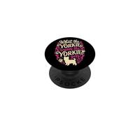 Lo Que el Yorkie Quiere Yorkshire Terrier Dog Mom PopSockets PopGrip Adhesivo
