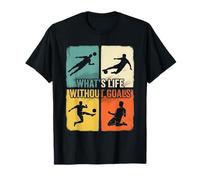 Lo Que es la Vida sin goles Futbolista Diseño Retro Camiseta
