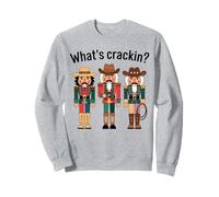 Lo Que está rompiendo Funny Cowboy Cascanueces Navidad Western Sudadera