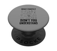 Lo Que exactamente no entendió, matemáticas PopSockets PopGrip Adhesivo