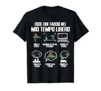 Lo que hago en mi tiempo libre voy a Pesca Regalo Pescadores Camiseta