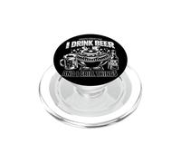 Lo Que Hago Es Beber Cerveza y Asar Cosas Divertido PopSockets PopGrip para MagSafe