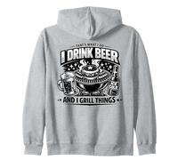 Lo Que Hago Es Beber Cerveza y Asar Cosas Divertido Sudadera con Capucha