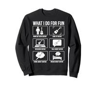 Lo Que Hago por Divertido Guitarrista Divertido diseño de músico Sudadera