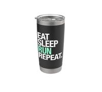 Lo que hay que tener para los corredores: comer, dormir Vaso térmico de acero inoxidable de doble pared