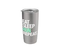 Lo que hay que tener para los corredores: comer, dormir Vaso térmico de acero inoxidable de doble pared