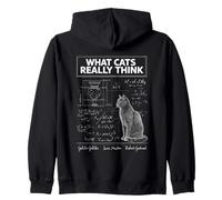 Lo Que los Gatos Realmente piensan, Ciencia de la física Divertida para los Amantes de los Gatos Sudadera con Capucha