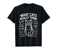 Lo Que los Gatos Realmente piensan Divertidas Ecuaciones científicas Camiseta