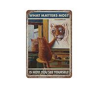 Lo que más importa es cómo te ves a ti mismo, letrero de metal, placa de aluminio vintage, cartel de pintura de hierro, cartel de hojalata para Bar, hombres, cueva, cafetería, garaje al aire libre, de