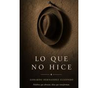 LO QUE NO HICE