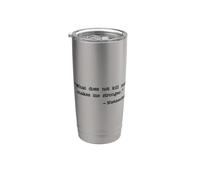 LO QUE NO ME MATA ME HACE MÁS FUERTE NIETZSCHE Vaso térmico de acero inoxidable de doble pared