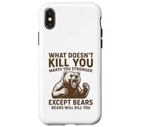 Lo Que no te Mata te Hace más Fuerte Excepto los Osos Que acampan Carcasa para iPhone X/XS