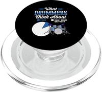 Lo Que piensan los Bateristas sobre la batería Música Humor Diciendo PopSockets PopGrip para MagSafe