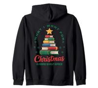 Lo Que Quiero para la estantería de Navidad Bibliófilo Amante de los Libros Sudadera con Capucha