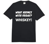 Lo Que rima con Friday Whisky Fun Weekend Entusiasta Comfort Colors Adult Heavyweight T-Shirt