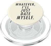 Lo que sea que acabe de salir conmigo mismo Divertido Lindo Orgullo asexual PopSockets PopGrip para MagSafe