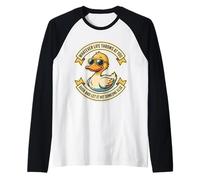 Lo Que Sea Que la Vida Piensa en ti Deje Que golpee a Otra Persona Camiseta Manga Raglan