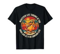 Lo Que Sea Que la Vida te Lance Pato Deja Que golpee a Alguien más Camiseta