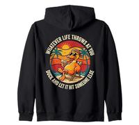 Lo Que Sea Que la Vida te Lance Pato Deja Que golpee a Alguien más Sudadera con Capucha