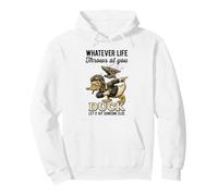 Lo Que Sea Que la Vida te Lance Pato Deja Que golpee a Alguien más Sudadera con Capucha
