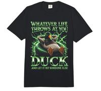 Lo Que Sea Que la Vida te Lance Pato y Deja Que golpee a Otra Persona Comfort Colors Adult Heavyweight T-Shirt