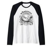 Lo Que Sea Que no moleste Cottagecore Otter Chill Camiseta Manga Raglan