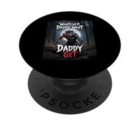Lo que sea que papá quiera papá obtiene meme de hombre lobo divertido PopSockets PopGrip Adhesivo